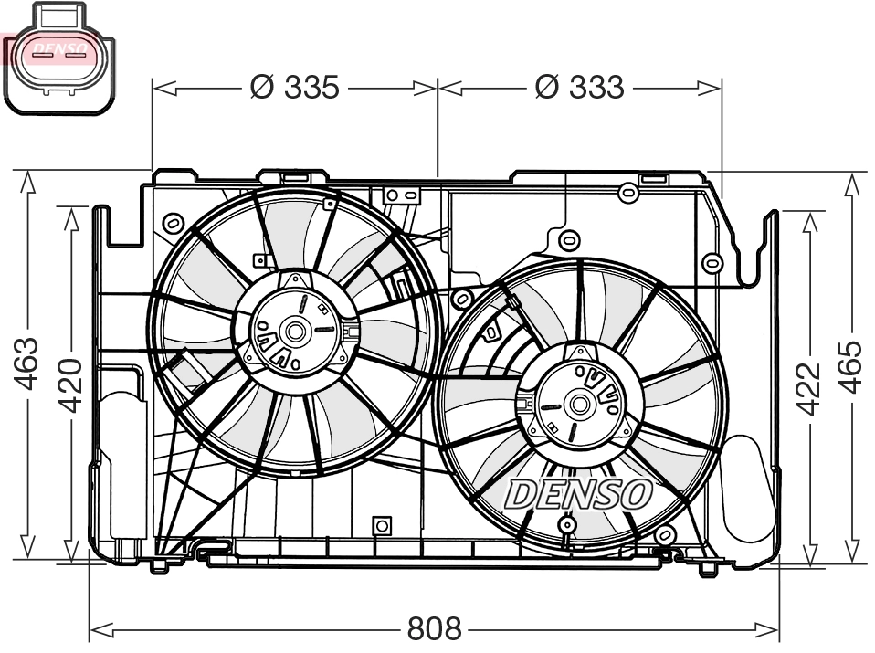 Fan, engine cooling DER50002