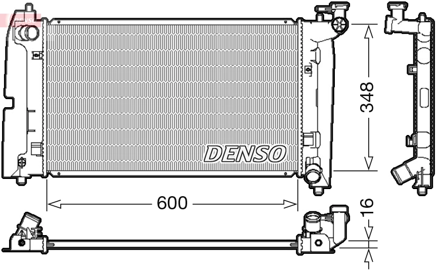Radiator, engine cooling DRM50085