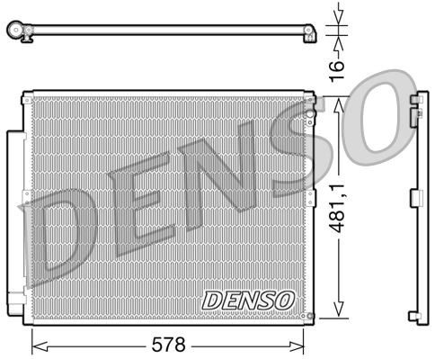 Condenser, air conditioning DCN50017