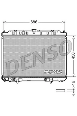 Radiator, engine cooling DRM46008