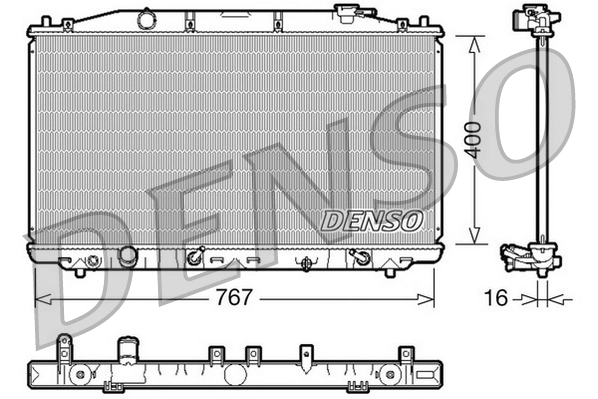 Radiator, engine cooling DRM40025