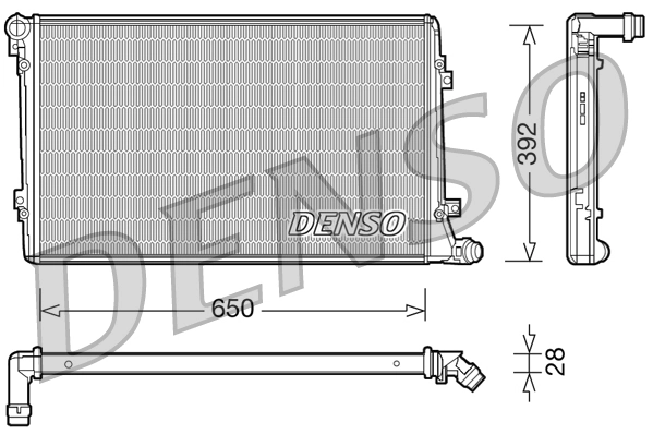 Radiator, engine cooling DRM32019