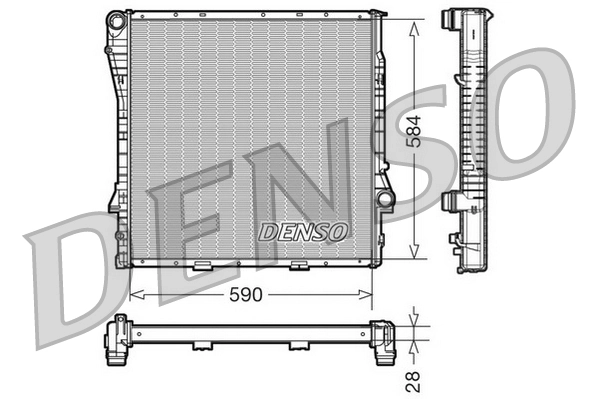 Radiator, engine cooling DRM05115