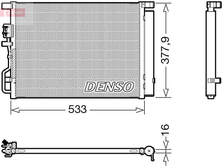 Condenser, air conditioning DCN41018