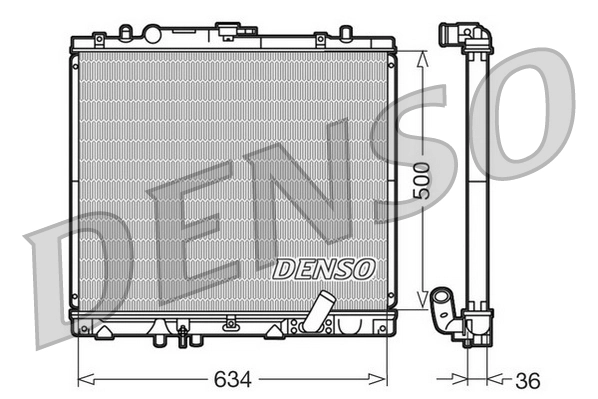 Radiator, engine cooling DRM45020