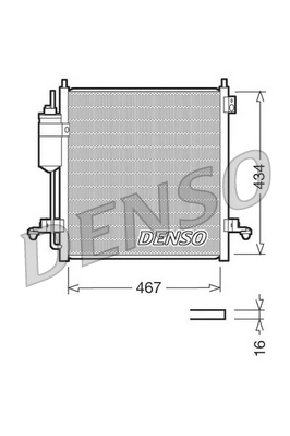 Condenser, air conditioning DCN45001