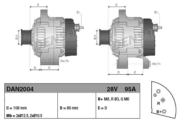 Alternator DAN2004