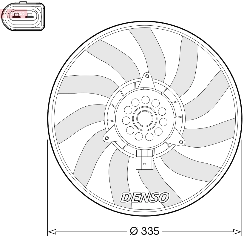 Fan, engine cooling DER02008
