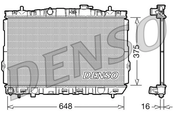 Radiator, engine cooling DRM41001
