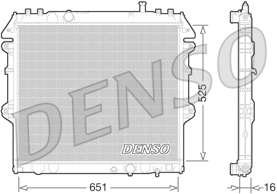 Radiator, engine cooling DRM50069