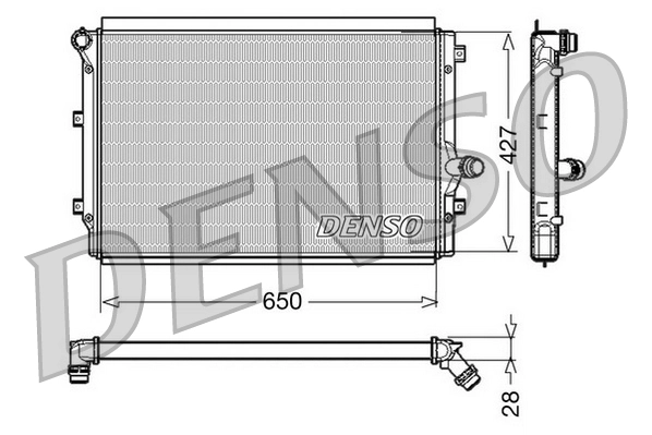 Radiator, engine cooling DRM32017