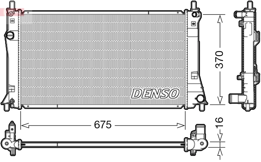 Radiator, engine cooling DRM44035