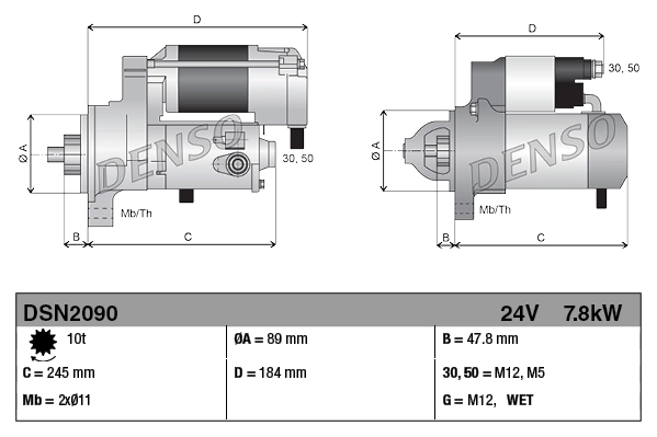 DENSO DSN2090 Starter