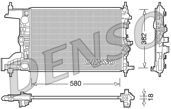 Radiator, engine cooling DRM20094