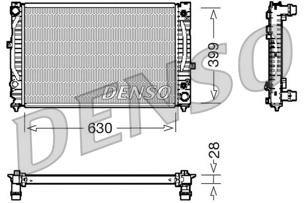 Radiator, engine cooling DRM02031