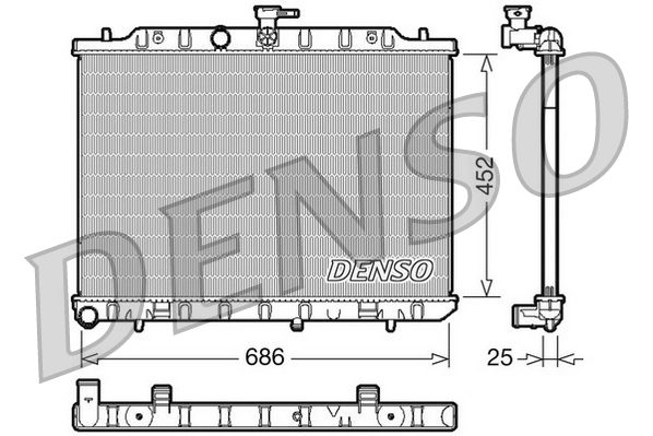 Radiator, engine cooling DRM46007