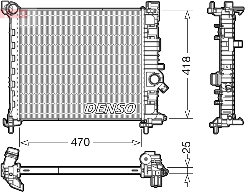 Radiator, engine cooling DRM20114