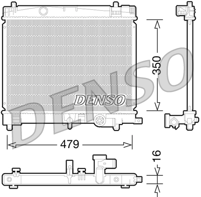 Radiator, engine cooling DRM50078