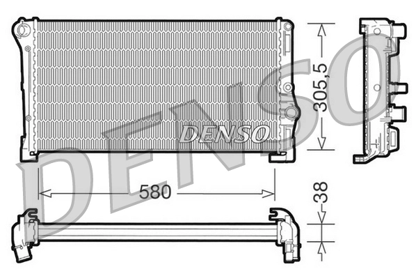 Radiator, engine cooling DRM13010