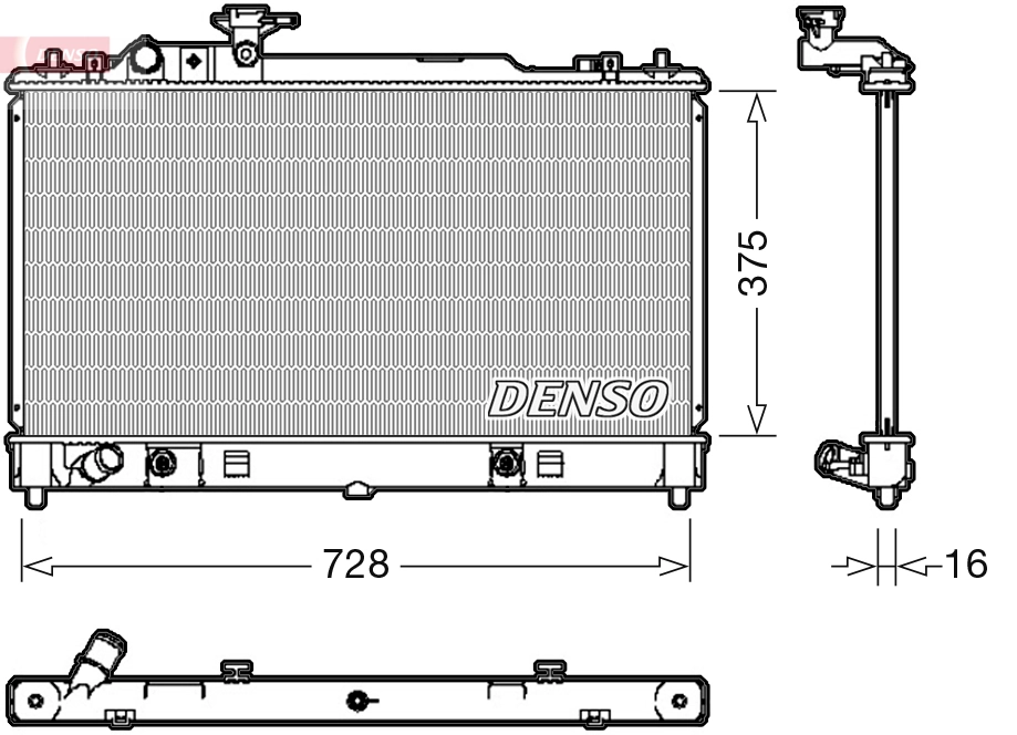 Radiator, engine cooling DRM44029