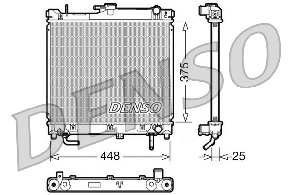 Radiator, engine cooling DRM47003