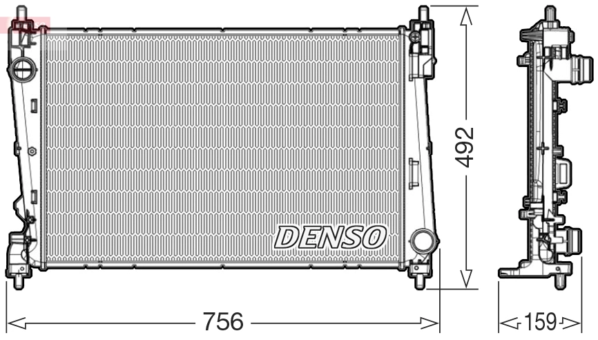 Radiator, engine cooling DRM09178