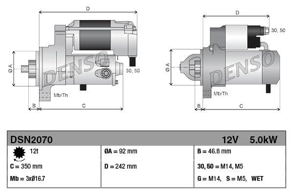 DENSO DSN2070 Starter