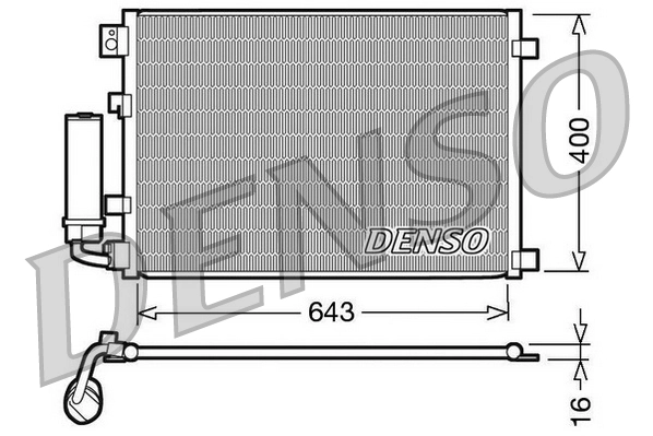 Condenser, air conditioning DCN46002