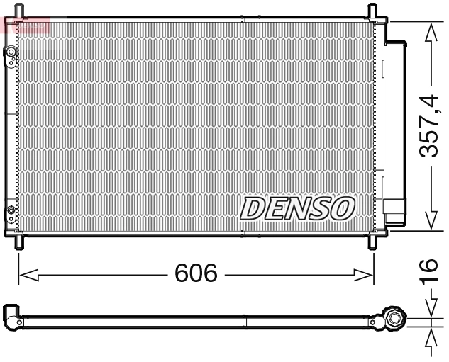Condenser, air conditioning DCN50058