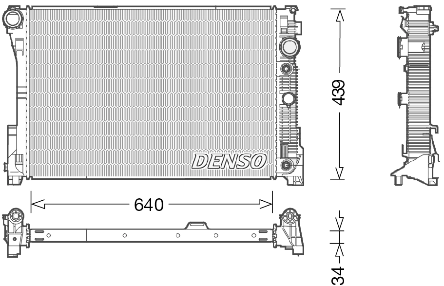 Radiator, engine cooling DRM17048