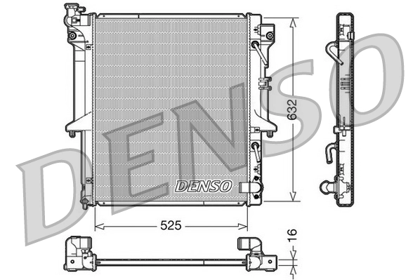 Radiator, engine cooling DRM45018