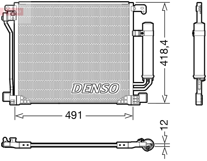 Condenser, air conditioning DCN46025