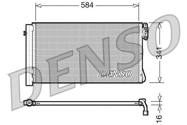 Condenser, air conditioning DCN05012