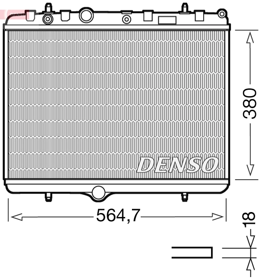 Radiator, engine cooling DRM21055