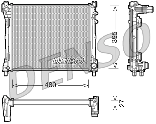 Radiator, engine cooling DRM13014