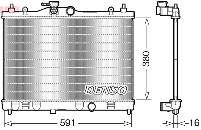 Radiator, engine cooling DRM46040