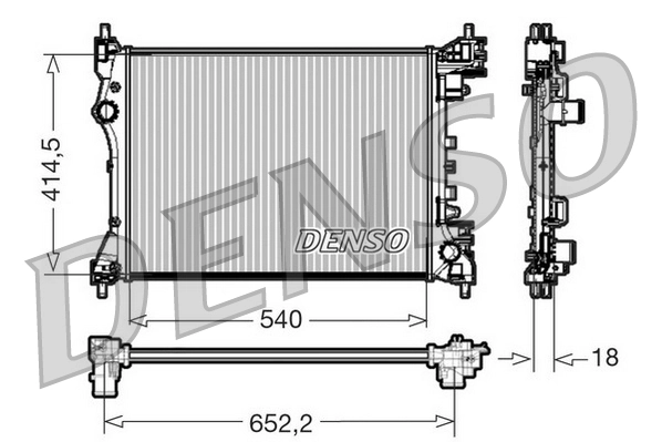 Radiator, engine cooling DRM01005