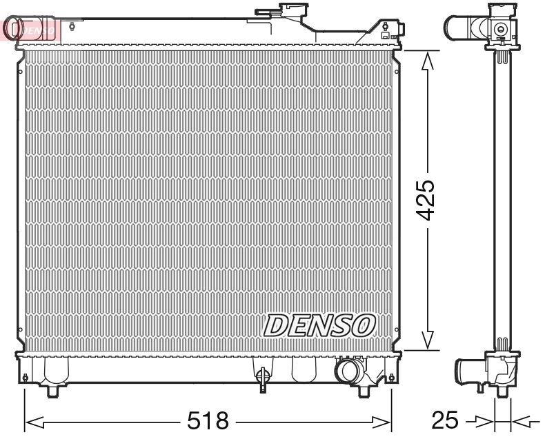 Radiator, engine cooling DRM47037