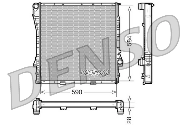 Radiator, engine cooling DRM05116