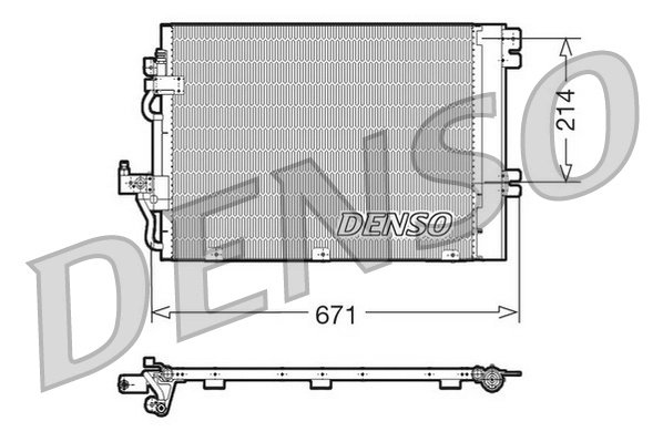 Condenser, air conditioning DCN20009