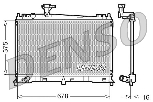 Radiator, engine cooling DRM44010