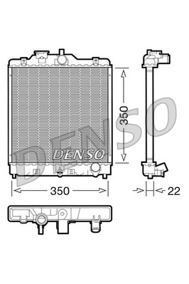Radiator, engine cooling DRM40003