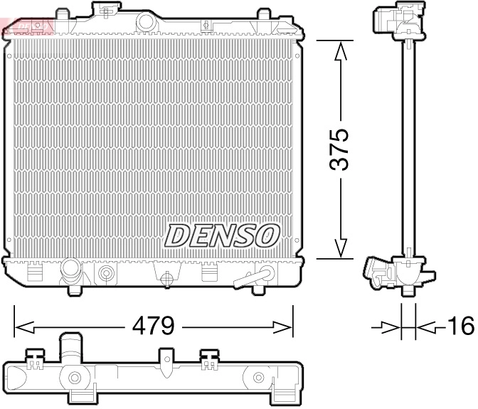 Radiator, engine cooling DRM47028