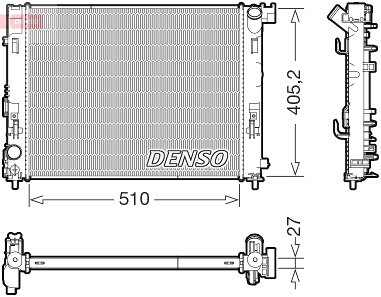 Radiator, engine cooling DRM46076