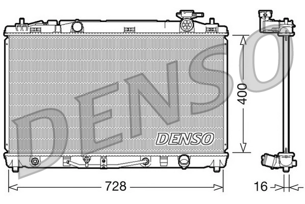 Radiator, engine cooling DRM50042