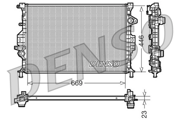 Radiator, engine cooling DRM10077