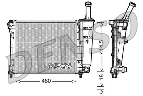Radiator, engine cooling DRM09161
