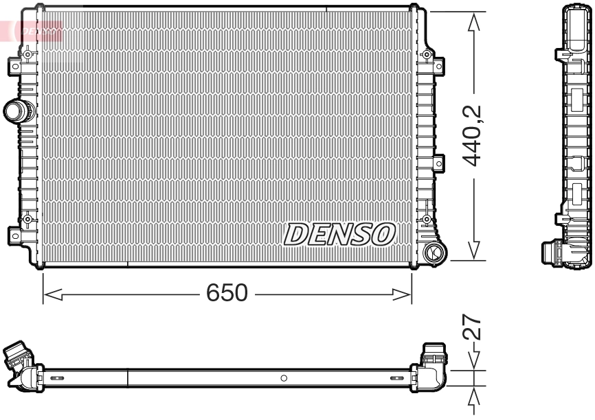 Radiator, engine cooling DRM32059