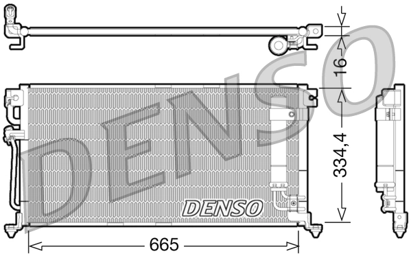 Condenser, air conditioning DCN45003