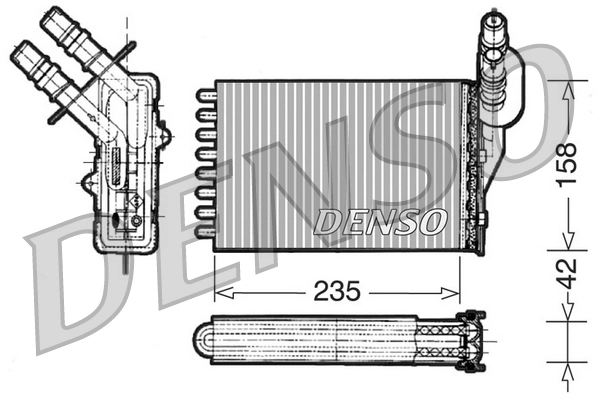 Heat Exchanger, interior heating DRR23001